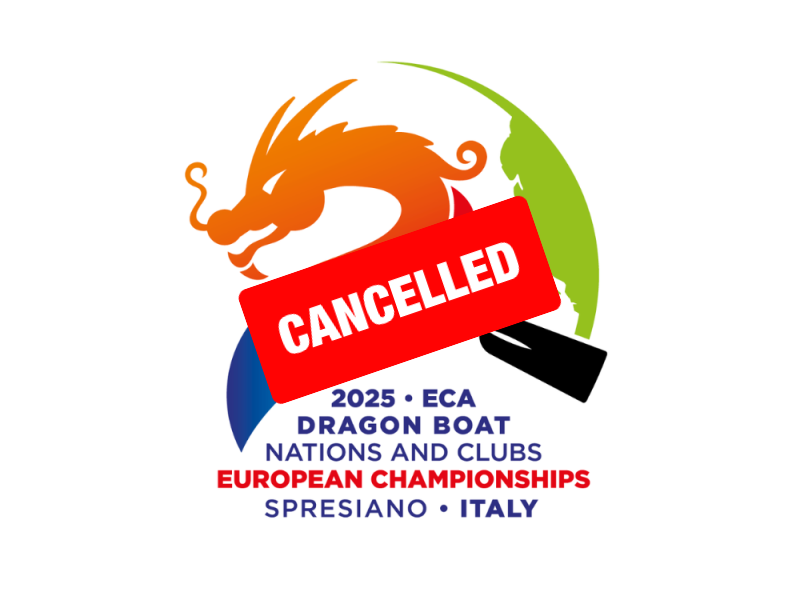 Cancellation of the 2025 ECA Dragon Boat European Championships
