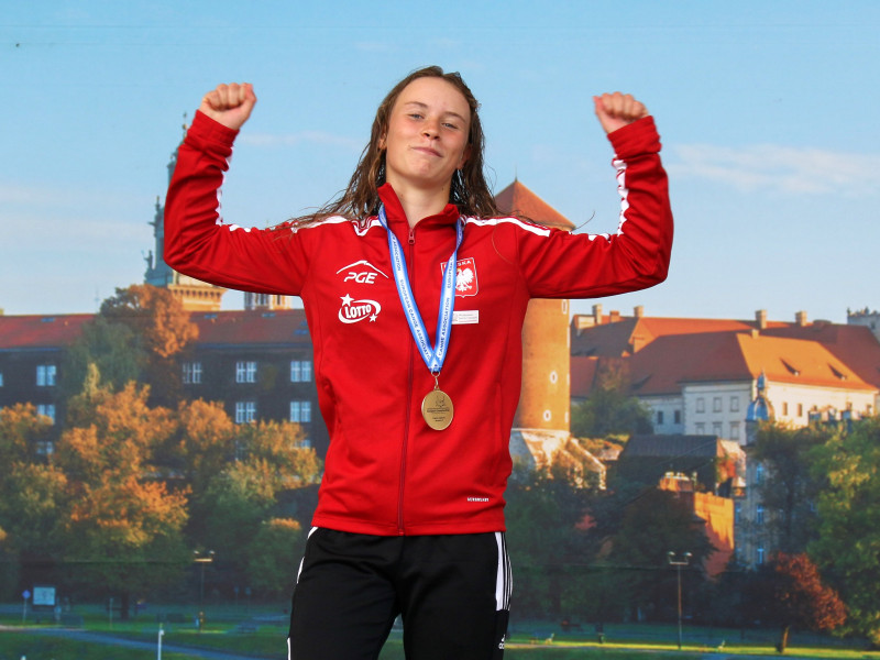 Polish celebration on day 3 of the 2024 ECA Junior and U23 Canoe Slalom European Championships in Krakow